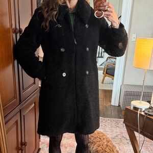 CAbi Classic Black Teddy Coat